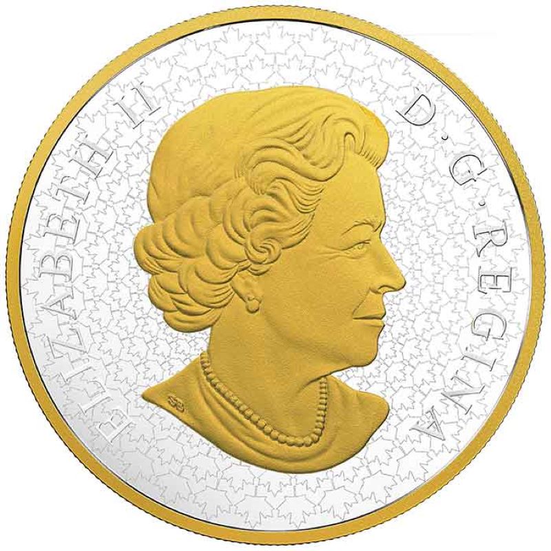 Fine Silver Ultra High Relief Coin with Gold Plating - Keepers of Parliament: The Lion Obverse