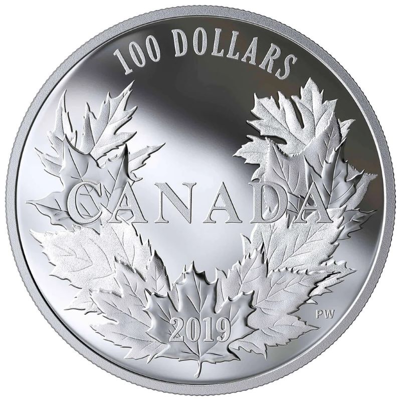 Fine Silver Coin - Canadian Maples Reverse