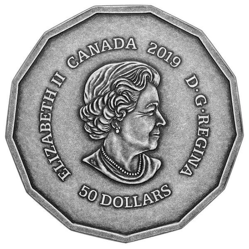 Fine Silver Ultra High Relief Coin with Colour - The Centennial Flame of Canada Obverse