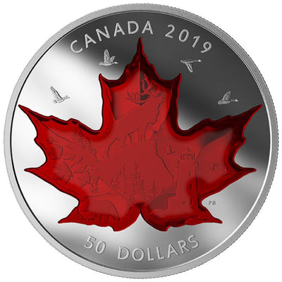 Fine Silver Coin with Colour - Celebrating Canada's Icons Reverse