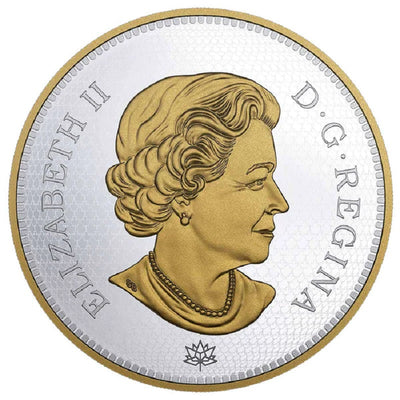 Fine Silver Coin with Gold Plating - A Tribute to the First Canadian Gold Coin Obverse