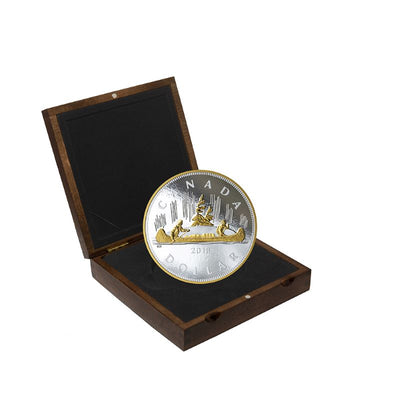 Fine Silver Coin with Gold Plating - The Voyageur Packaging