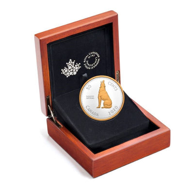 Fine Silver Coin with Gold Plating - 100th Anniversary of the Birth of Alex Colville Packaging