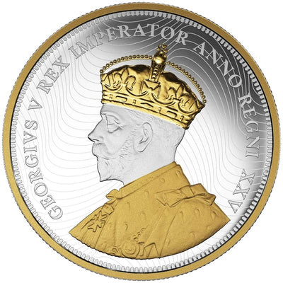 Fine Silver Coin with Gold Plating - Renewed Silver Dollar: The Voyageur Obverse