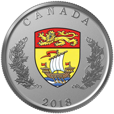 Fine Silver 14 Coin Set with Colour - Heraldic Emblems of Canada: New Brunswick Reverse