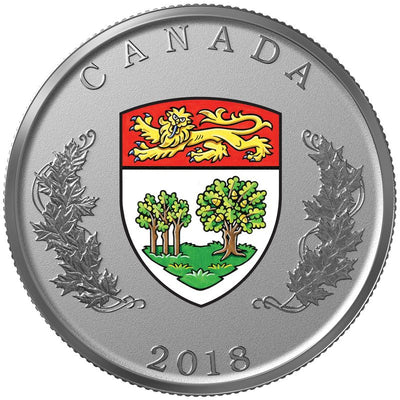 Fine Silver 14 Coin Set with Colour - Heraldic Emblems of Canada: Prince Edward Island Reverse