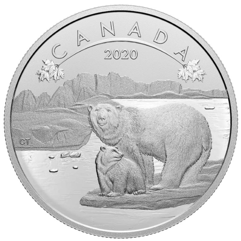 Fine Silver 6 Coin Set - O Canada!: Polar Bear Reverse