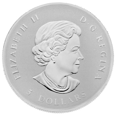 Fine Silver Piedfort Coin - Maple Leaf Obverse