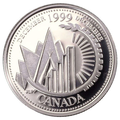 Sterling Silver 12 Coin Set - Millennium Coins: December This is Canada Reverse