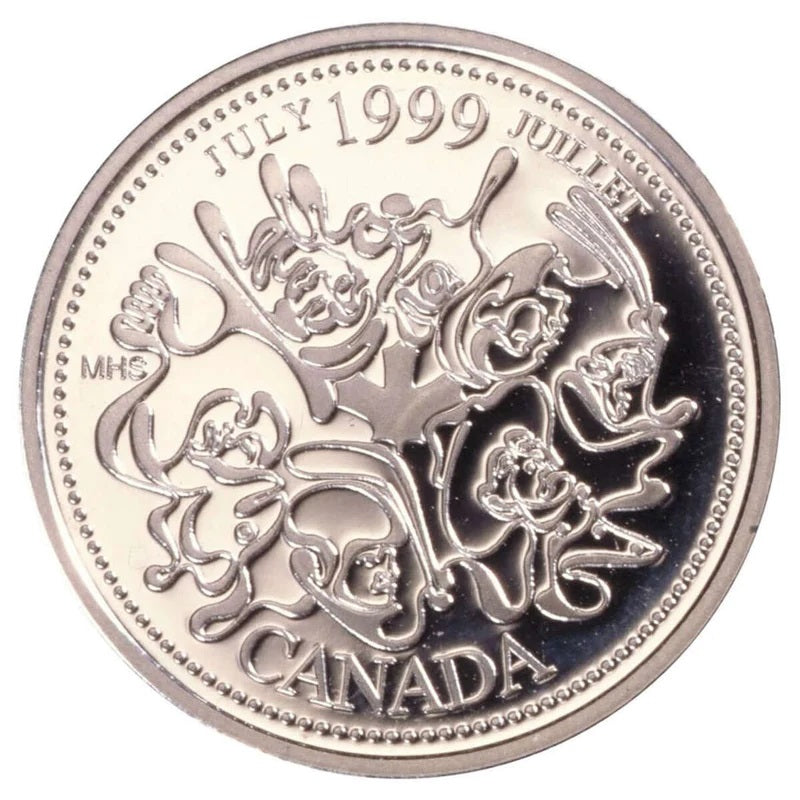 Sterling Silver 12 Coin Set - Millennium Coins: July Canadian Diversity Reverse
