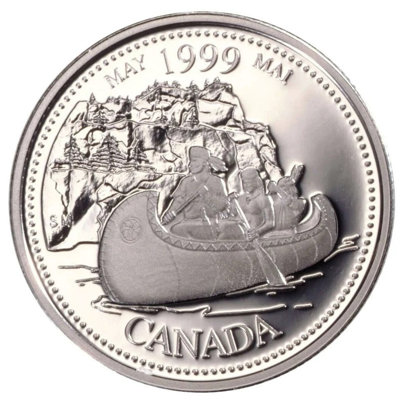 Sterling Silver 12 Coin Set - Millennium Coins: May The Voyageurs Reverse