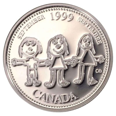 Sterling Silver 12 Coin Set - Millennium Coins: September Canada through a Child's Eyes Reverse