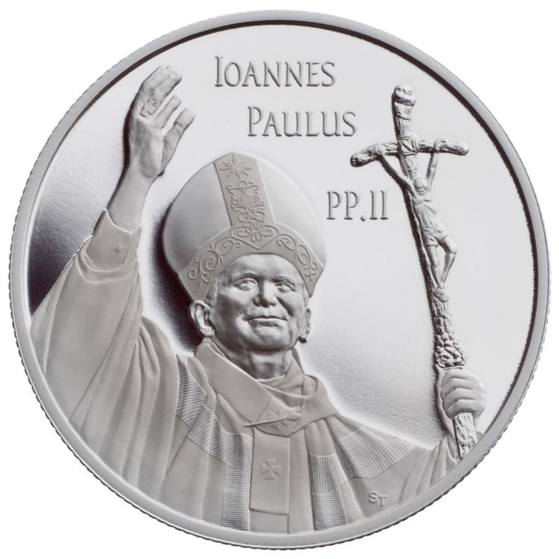 Fine Silver Coin - Pope John Paul II Reverse
