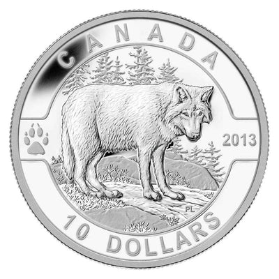 Fine Silver Coin - Wolf Reverse