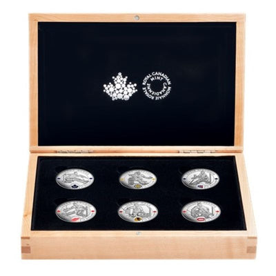 Fine Silver 6 Coin Set with Colour - Goalies Packaging