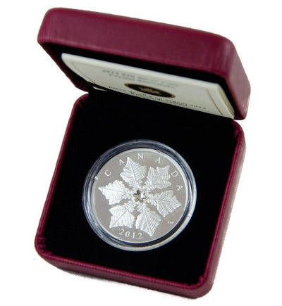 2012 $20 Fine Silver Coin with Swarovski Crystal - Snowflake