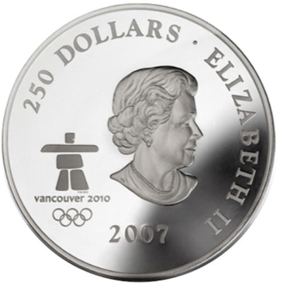 Fine Silver Ultra High Relief Coin - Olympic Games: Early Canada Obverse