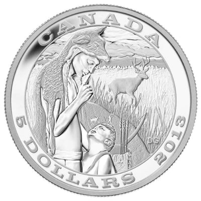 Fine Silver Coin - Tradition of Hunting: Deer Reverse