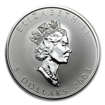Fine Silver Hologram Coin - Good Fortune Silver Maple Leaf Obverse