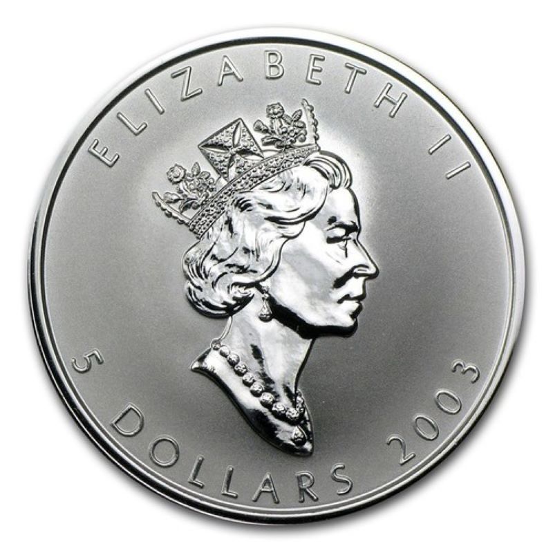 Fine Silver Hologram Coin - Good Fortune Silver Maple Leaf Obverse