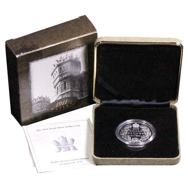 Sterling Silver Coin - The 1911 Proof Silver Dollar Packaging