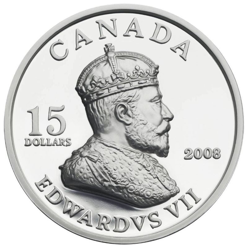Sterling Silver Ultra High Relief 5 Coin Set - Vignettes of Royalty: King Edward VII Reverse