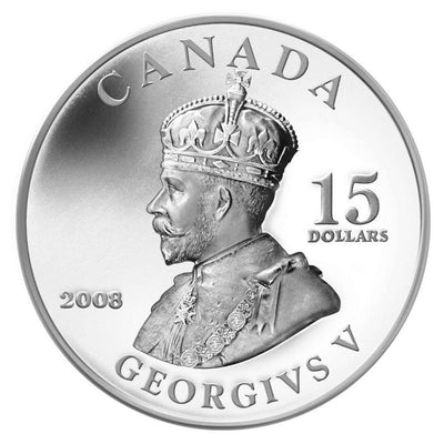 Sterling Silver Ultra High Relief 5 Coin Set - Vignettes of Royalty: King George V Reverse