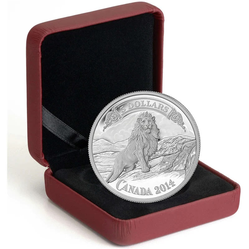 Fine Silver Coin - Bank Note Series: Lion on the Mountain Packaging
