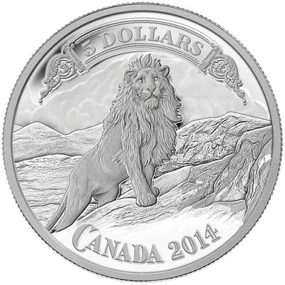 Fine Silver Coin - Bank Note Series: Lion on the Mountain Reverse