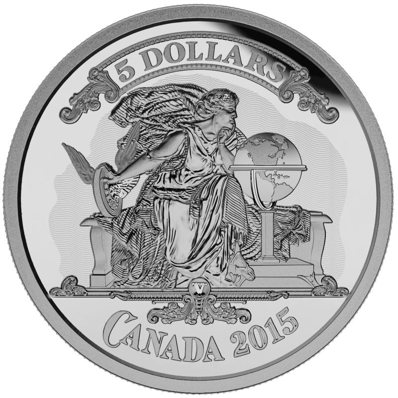 Fine Silver Coin - Canadian Banknote Vignette Reverse
