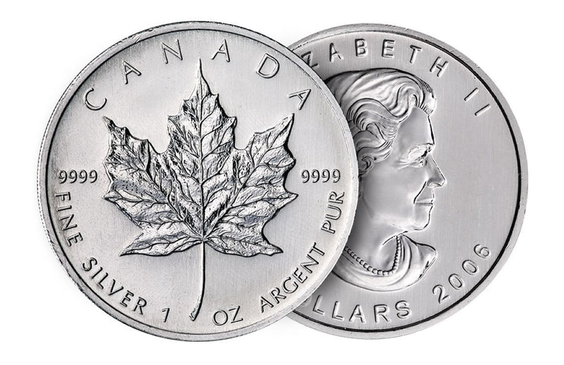1oz Canadian Fine Silver Maple Leaf Coin