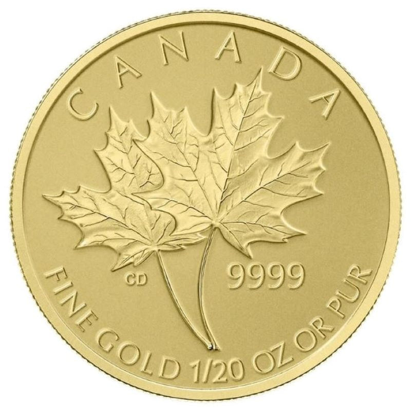 Pure Gold 4 Coin Set - Gold Maple Leaf 25th Anniversary Fractional Set Reverse