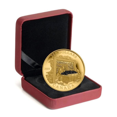 22k Gold Coin with Colour - Coal Mining Packaging