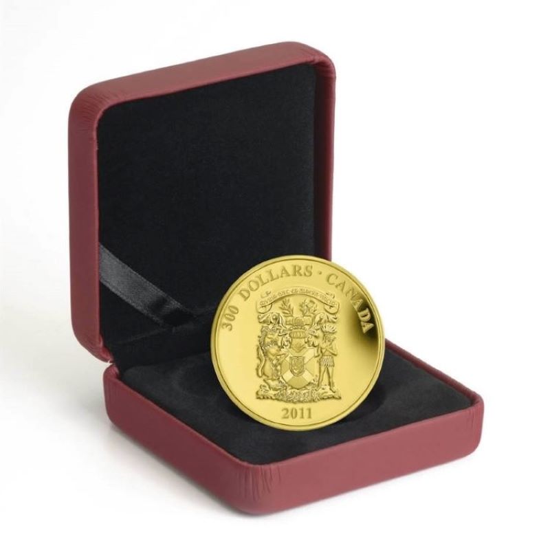 14k Gold Coin - Provincial Coat of Arms: Nova Scotia Packaging