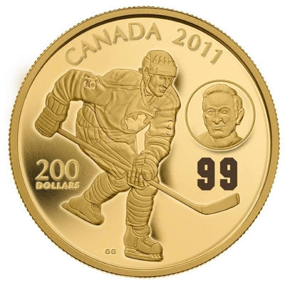22k Gold Coin - Wayne & Walter Gretzky Reverse