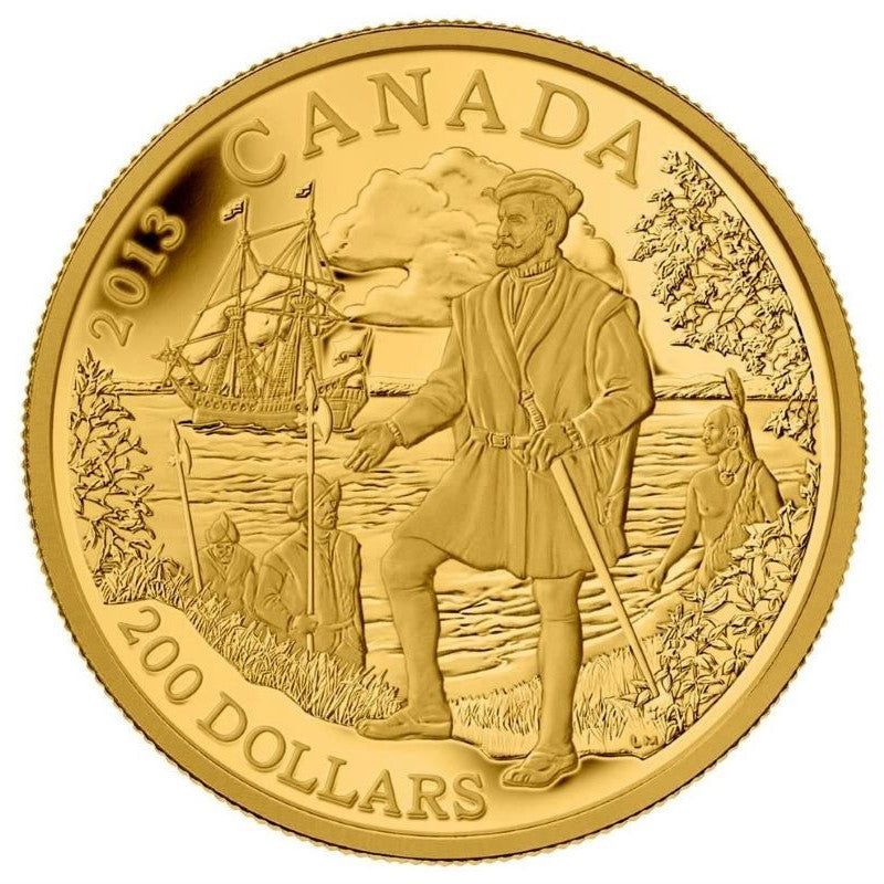 Pure Gold Coin - Great Canadian Explorers Series: Jacques Cartier Reverse