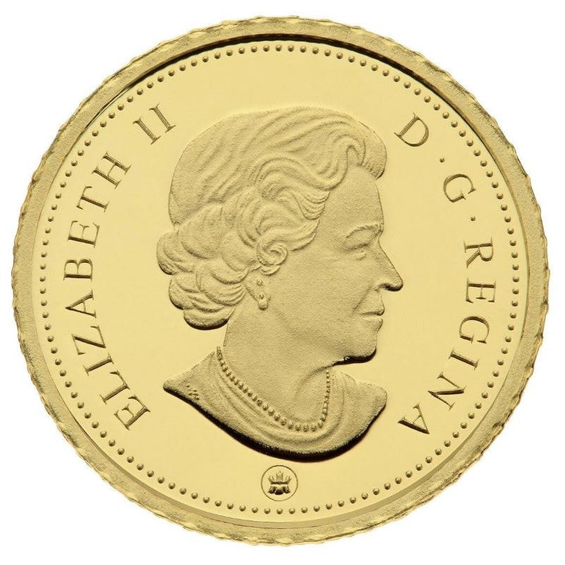 Pure Gold Coin - Caribou Obverse