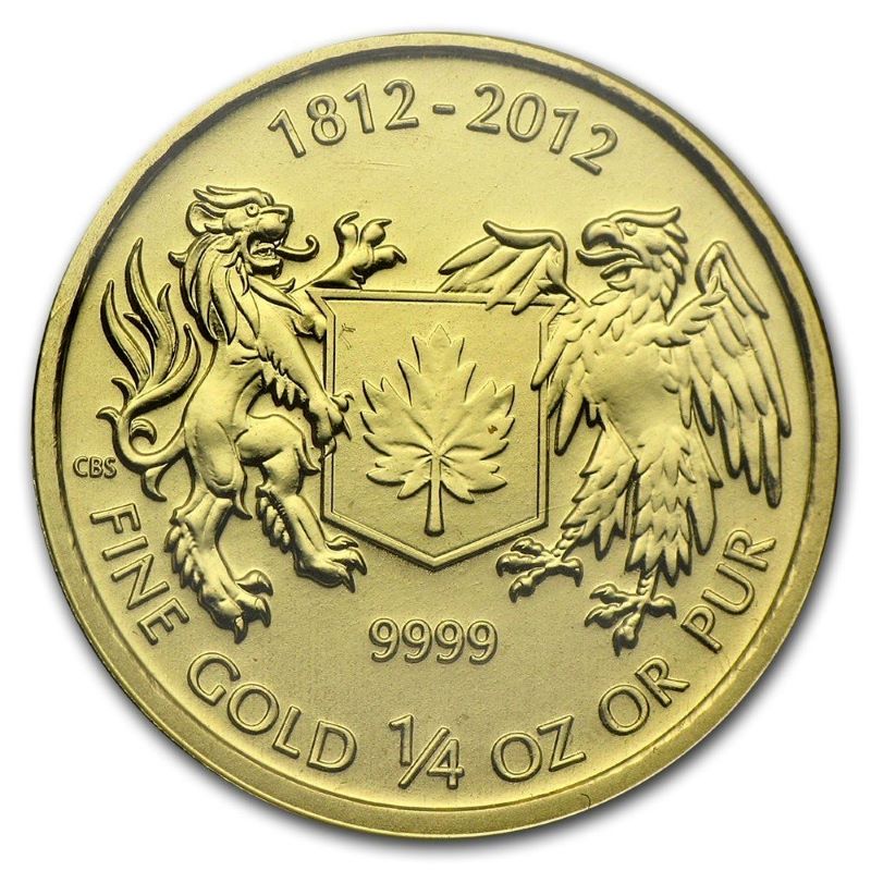 Pure Gold Coin - The War of 1812 Reverse
