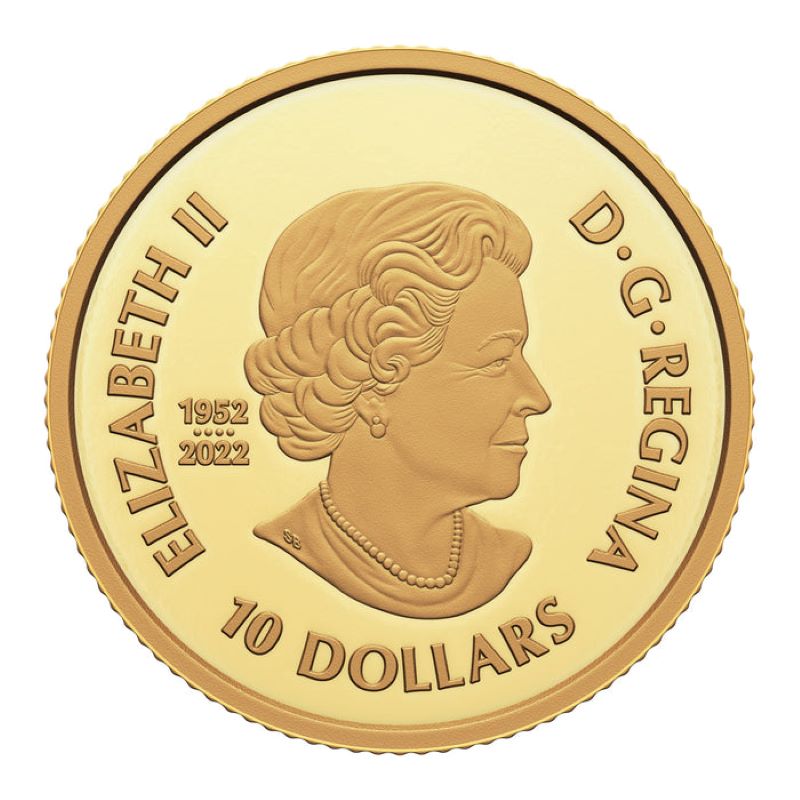 Pure Gold Coin - The Curious Marten Obverse