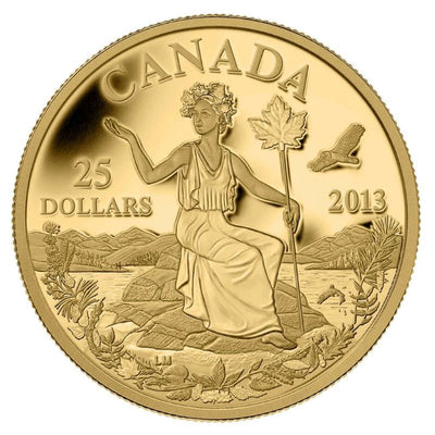 Pure Gold Coin - Canada: An Allegory Reverse