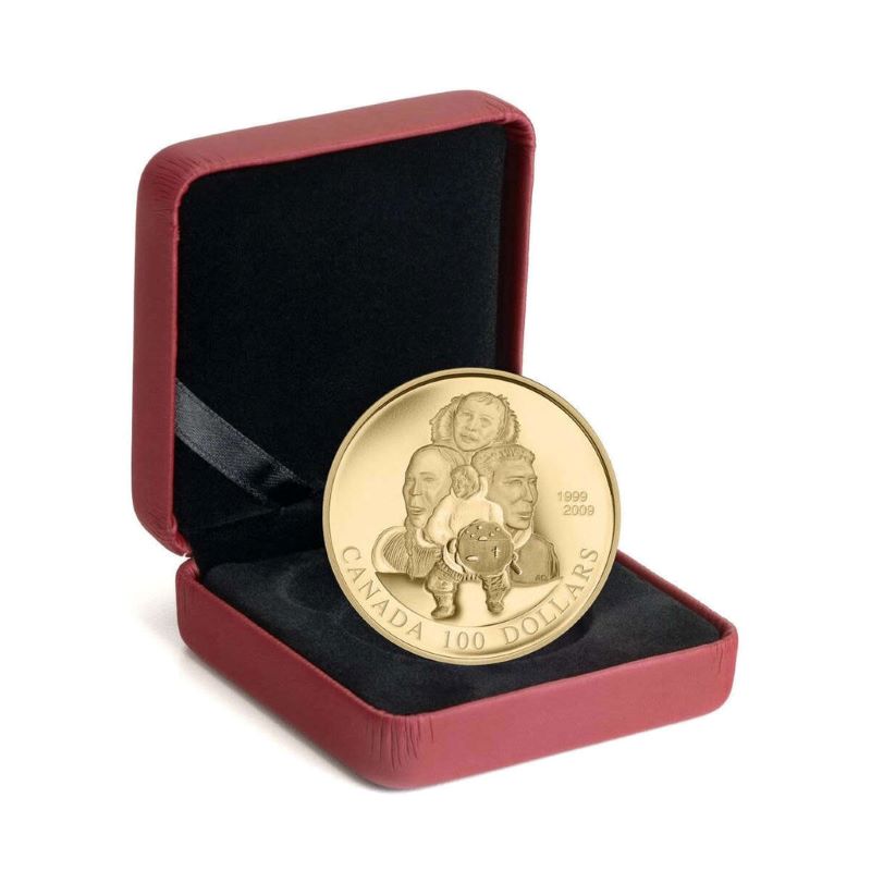 14k Gold Coin - 10th Anniversary of the Establishment of Nunavut Packaging