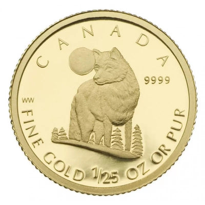 Pure Gold Coin - The Wolf Reverse