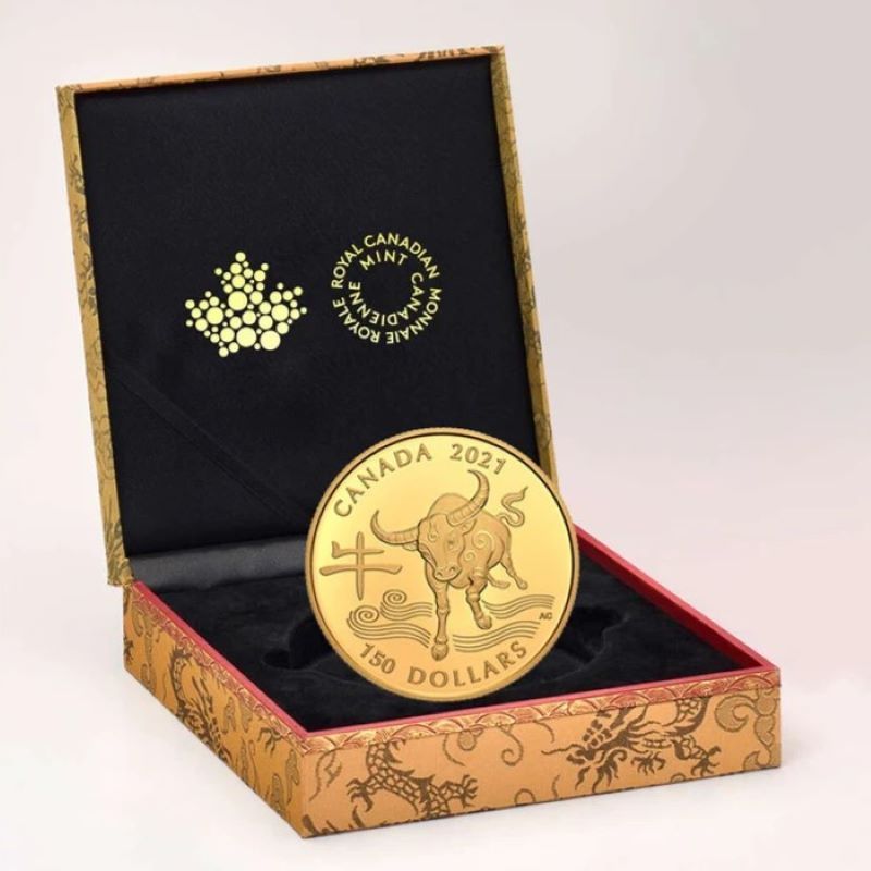 18k Gold Coin - Year of the Ox Packaging