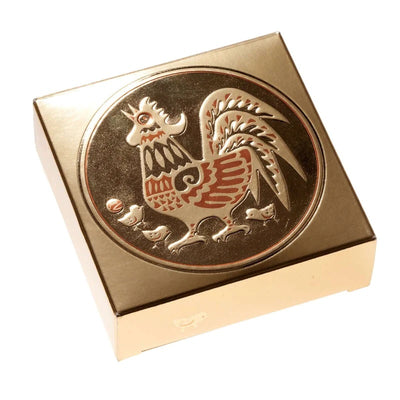 18k Gold Hologram Coin - Year of the Rooster Packaging