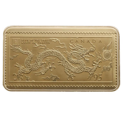 18k Gold Stamp and Stamp Set - Heart of the Dragon Gold Stamp Set Reverse