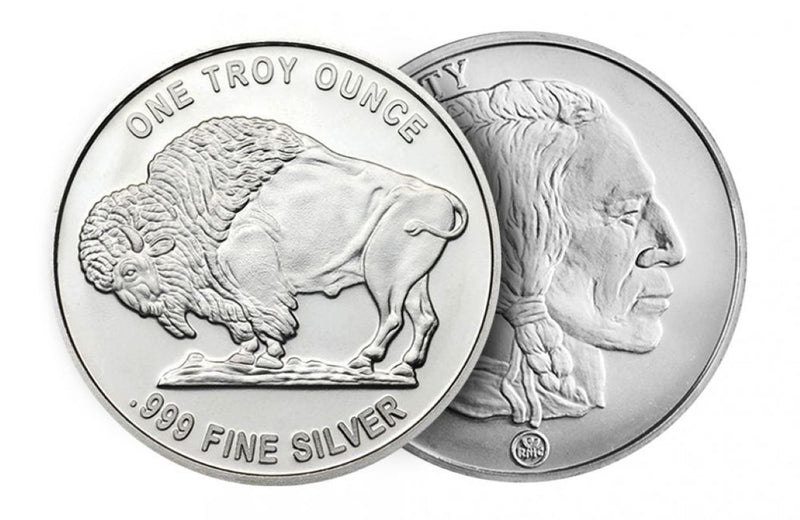 1oz Fine Silver Buffalo Round