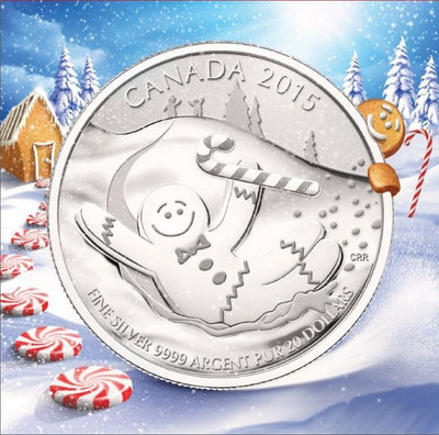 Fine Silver 20 Coin Set with Colour - 2011-2015 $20 for $20 Collector Set: Gingerbread Man Packaging