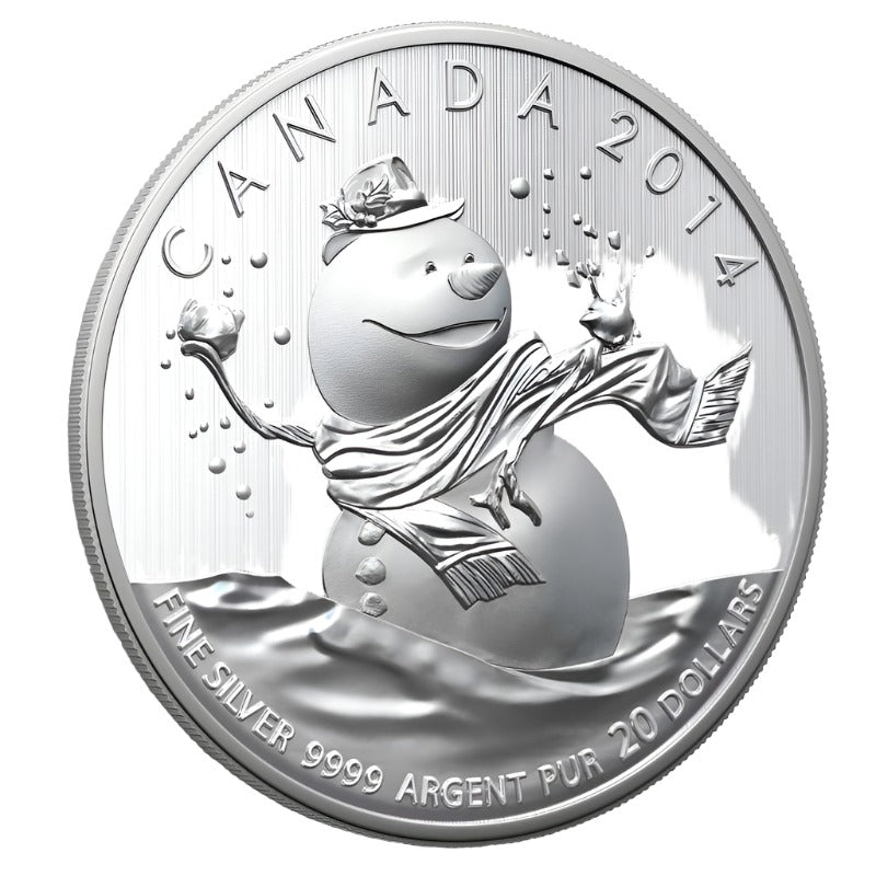 Fine Silver Coin - Snowman Reverse