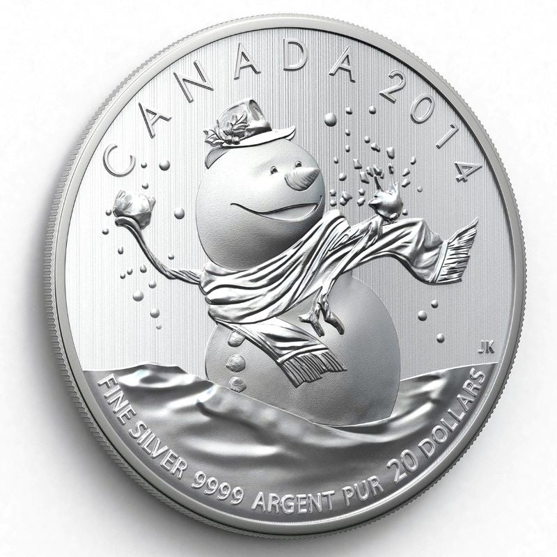 Fine Silver Coin - Snowman Reverse