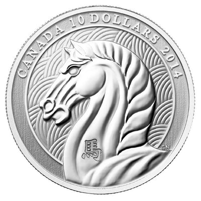 Fine Silver Coin - Year of the Horse Reverse